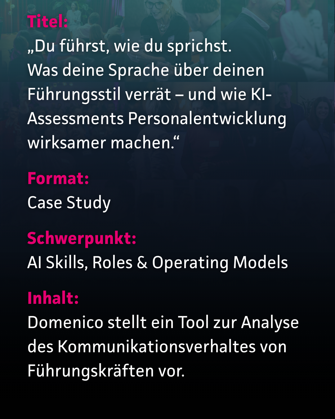 Case Study von Domenico Dobrowolski: Kommunikationsverhalten von Führungskräften einschätzen